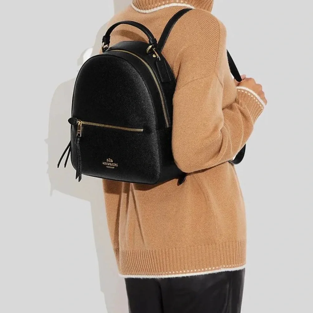 Coach Black Backpack with Gold Accents - Picture 4 of 9